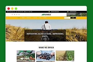 A1945大气宽屏农业农产品种植养殖企业基地静态网站html模板